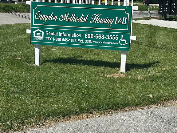 Campton Methodist Housing I & II property sign