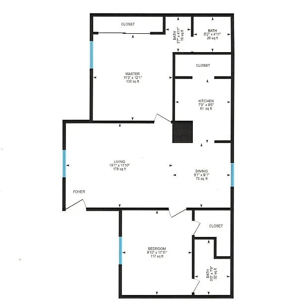 Floor plan 2.1 A - Creekside