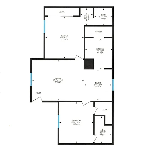 Floor plan 2.1 A - Creekside