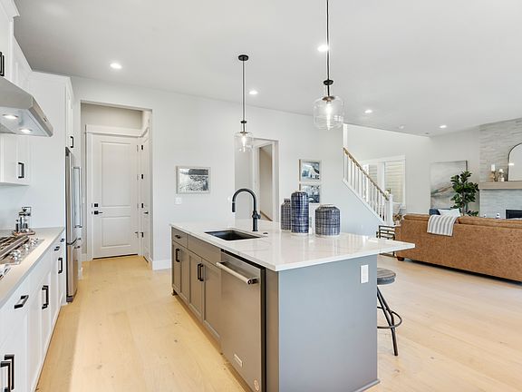 Open-concept floor plan