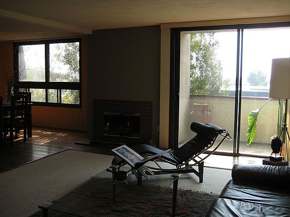 Living/ dining/ fireplace.