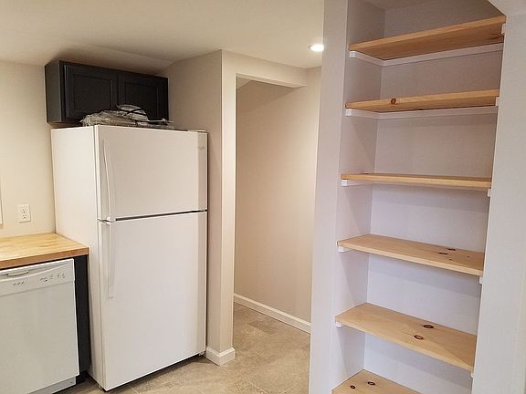 Kitchen view into laundry