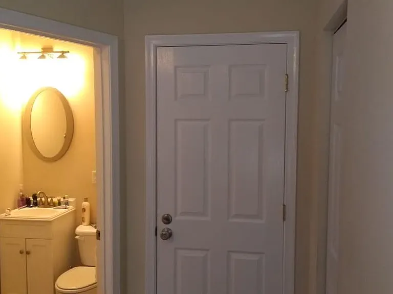 Room #1 w/ private bathroom Walk in shower