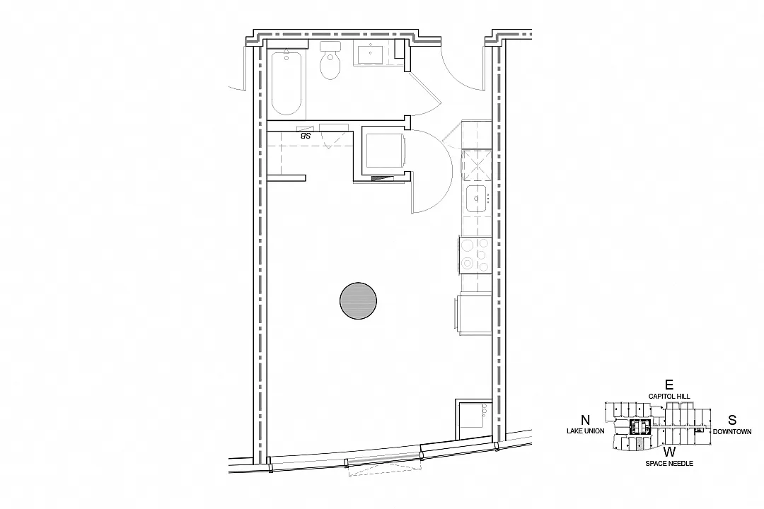 Floor plan Studio S