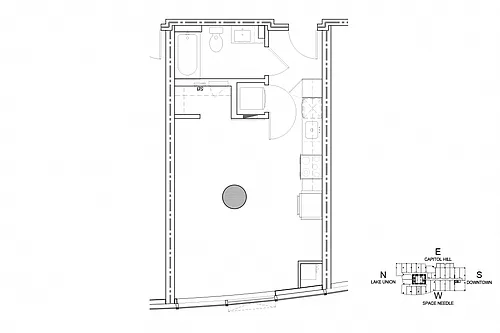 Floor plan Studio S