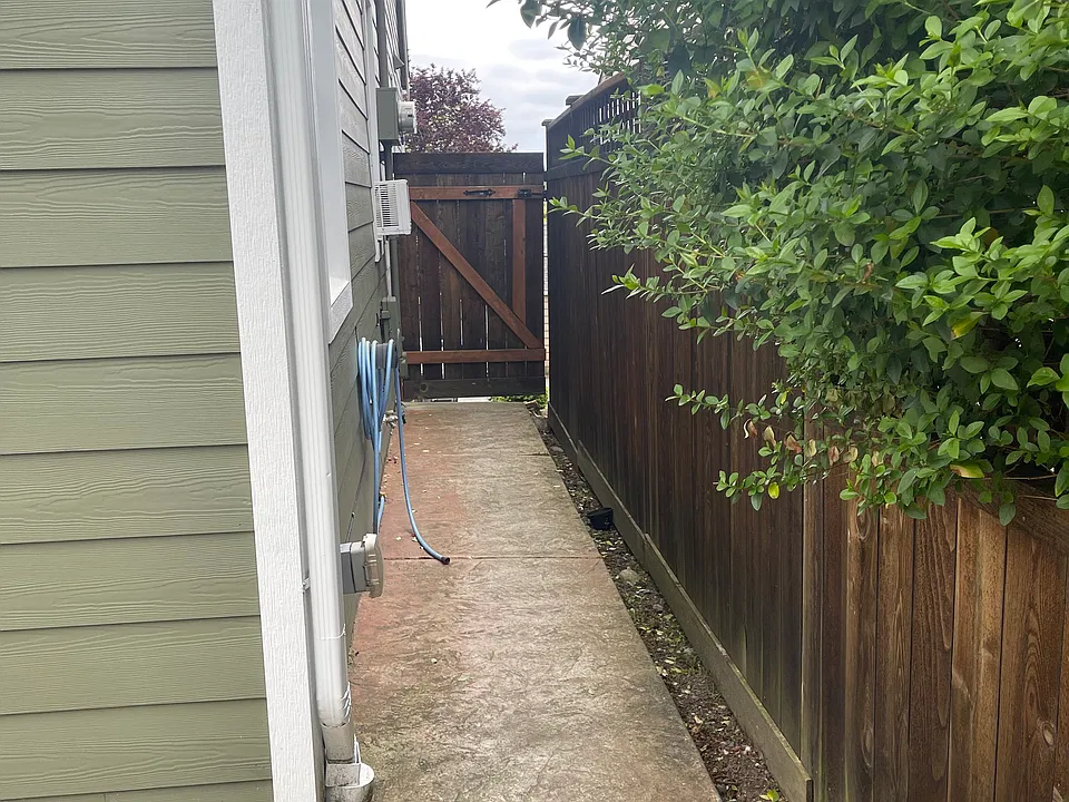 Exterior pathway to front door