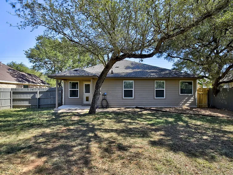 Rear of home