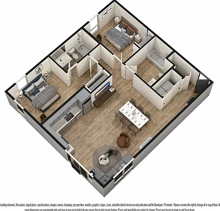 2-Bed U 2-Bed U