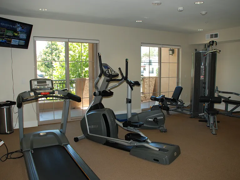 State of the art gym. New Matrix treadmill.