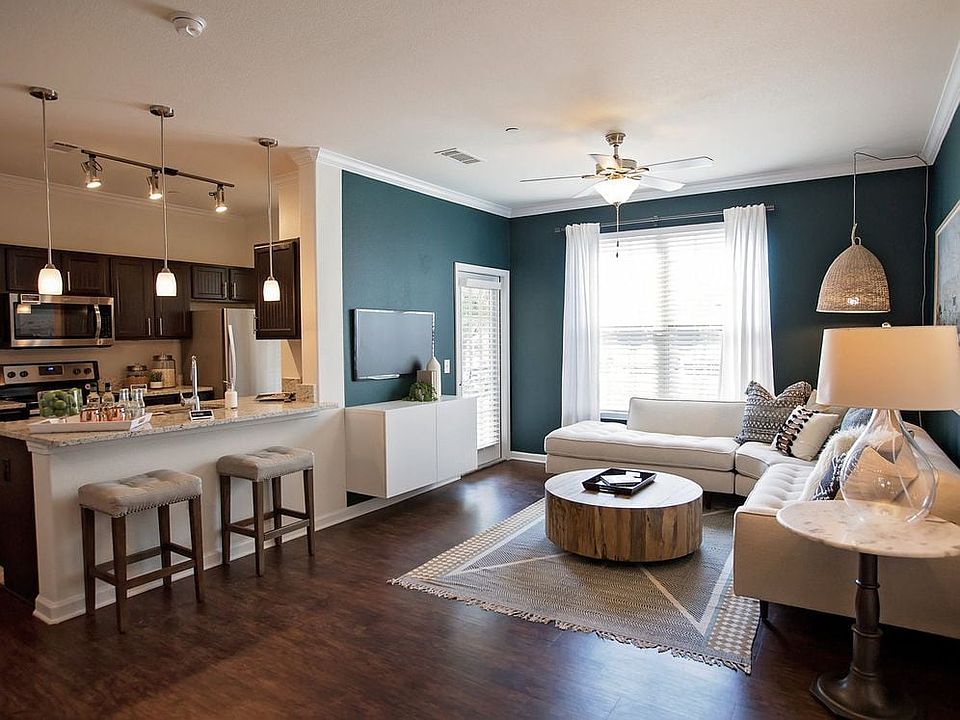 Living and dining areas with hard surface flooring throughout