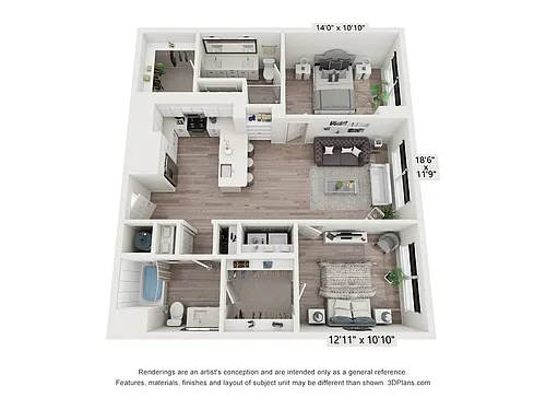 Floor plan B1-B