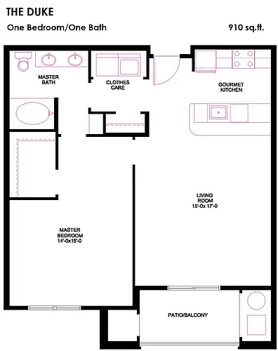 Floor plan The Duke