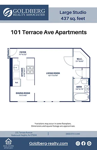 Floor plan Studio Large