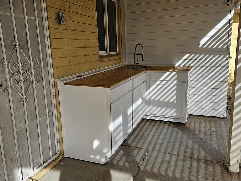 Back patio kitchen