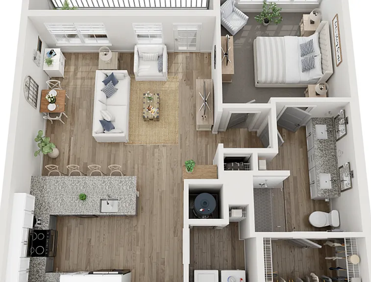 The Heron | 903 SF | 1 BR/1BA Apartment The Heron | 903 SF | 1 BR/1BA Apartment