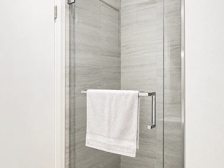 Primary bathroom with walk-in shower