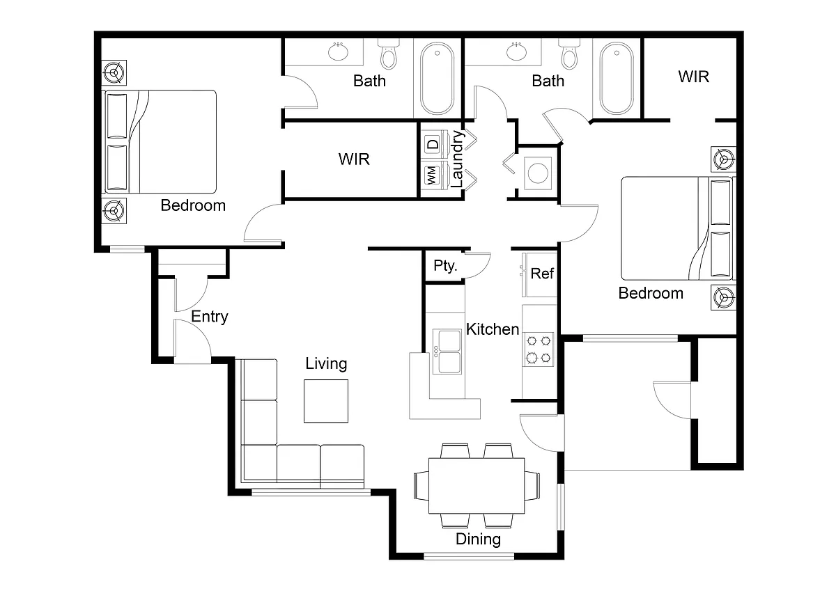 Floor plan The Magnolia