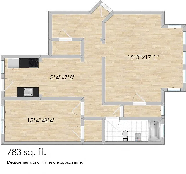 Floor plan 357 S. Harvey