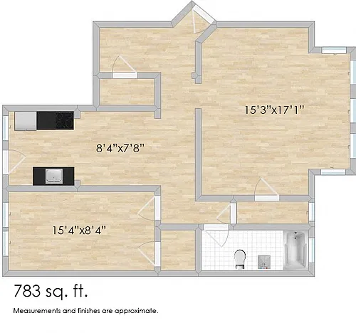 Floor plan 357 S. Harvey