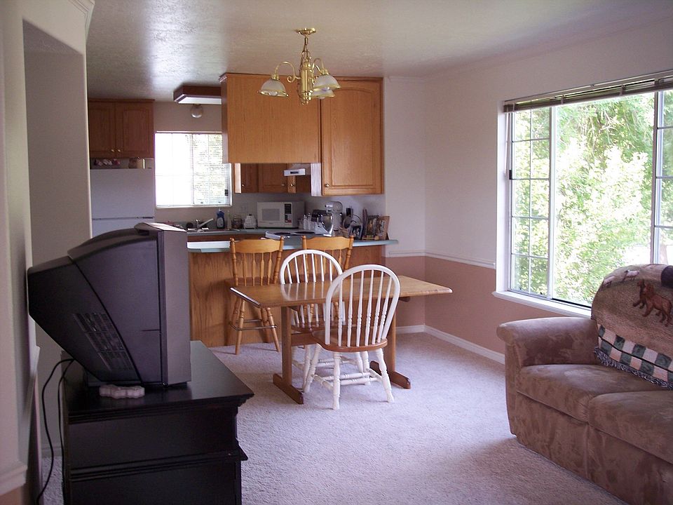 View from front door; Large window with mountain views