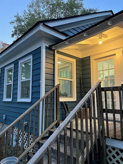 Welcoming back porch off kitchen