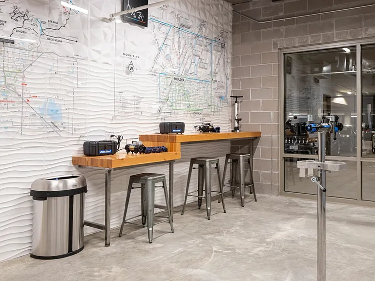 Enjoy the convenience of your on-site bike repair station. Keeping your bike in tip-top shape has never been easier