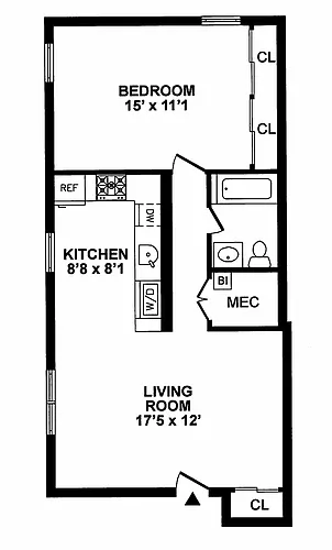 Floor plan A1AW-765 Renovated