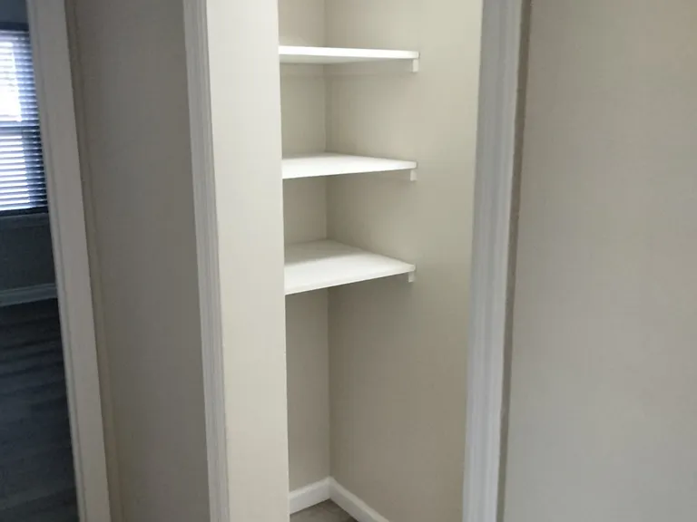 Long Hallway shelving