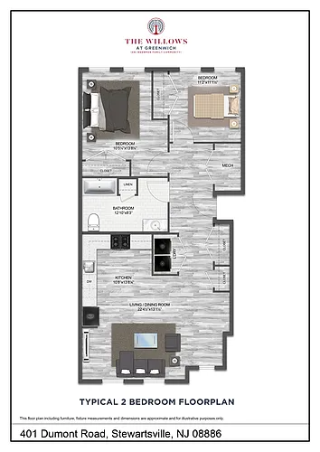 Floor plan 2 Bedroom