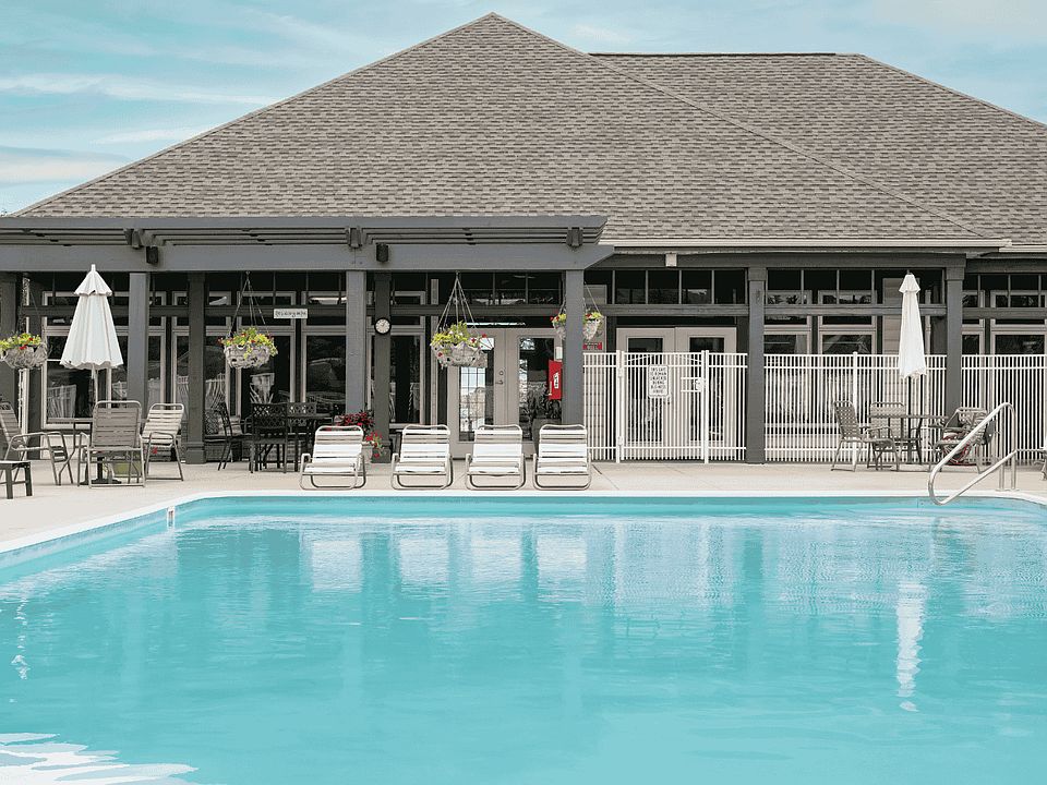 Kick back and unwind poolside with friends.