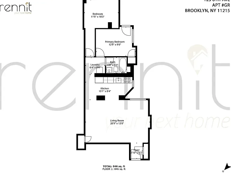 123 8th Ave #PRIVATE-BACK — Photo 2