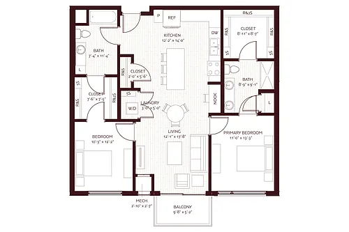 Floor plan Santorini