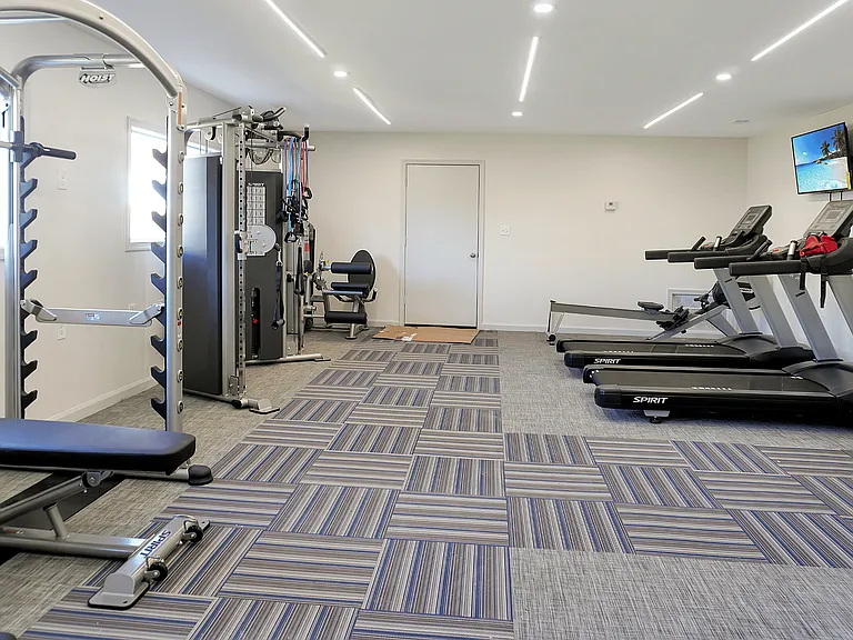 Stay active in our contemporary fitness center equipped with the latest gym technology.