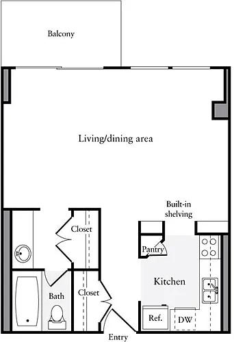 Floor plan Studio N