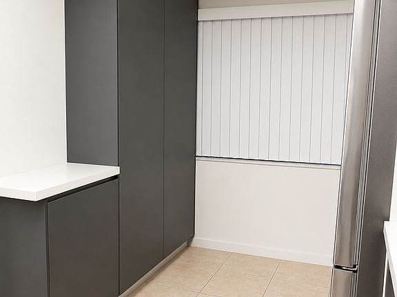 Beutiful and modern cabinet with plenty cabinets.