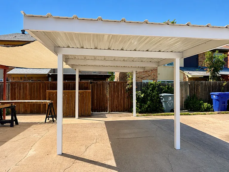 Two carport spaces