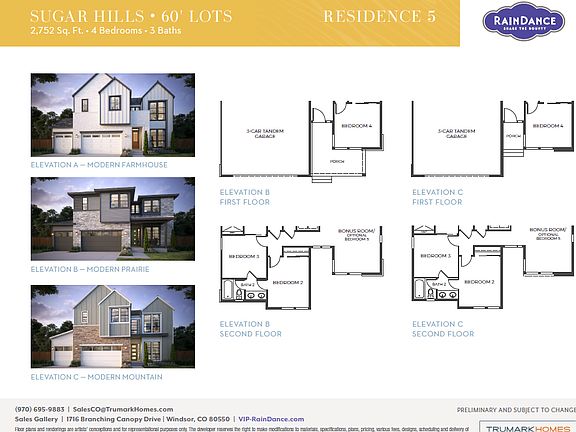 Sugar Hills Plan 5 Floor Plan