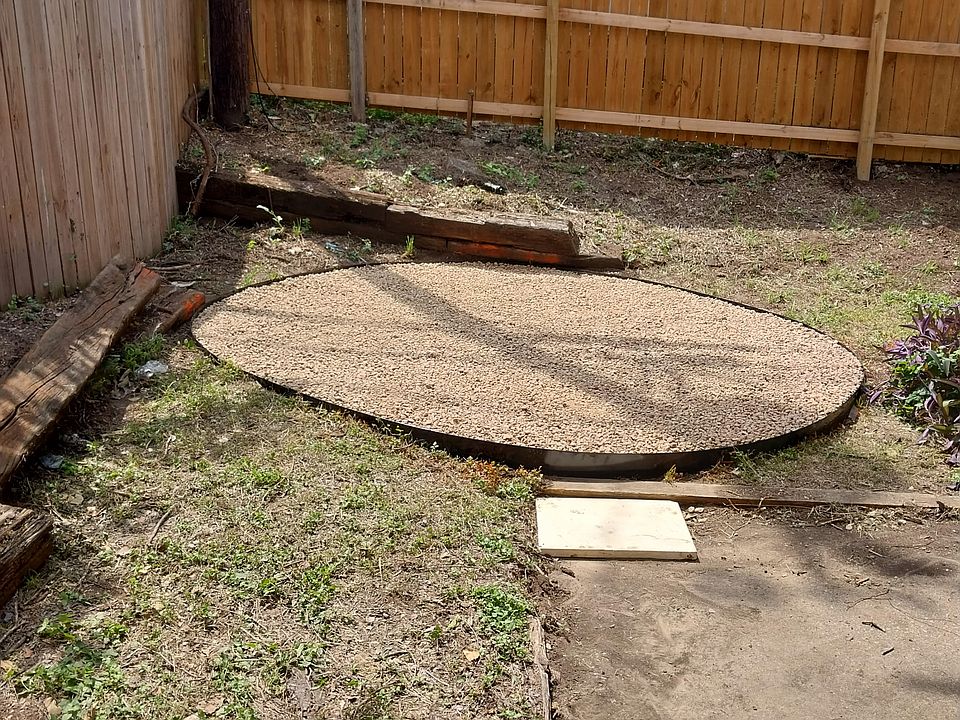 Installed patio area June 4