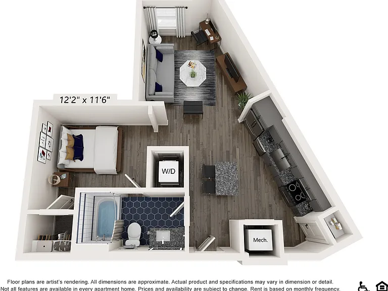 S2 | Studio | 627 sf S2 | Studio | 627 sf