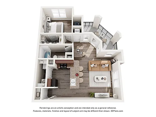 Floor plan 1X1-804