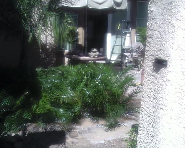 View into courtyard.