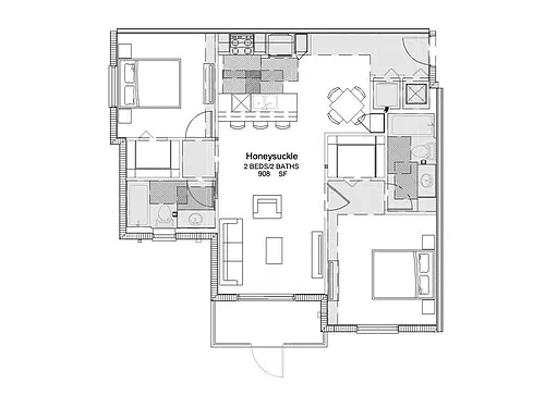 Floor plan Honeysuckle