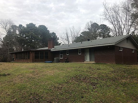 Rear with screened in porch