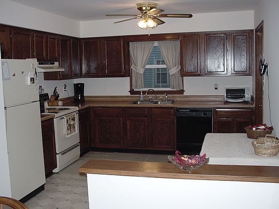 Large kitchen with attached eat-in area