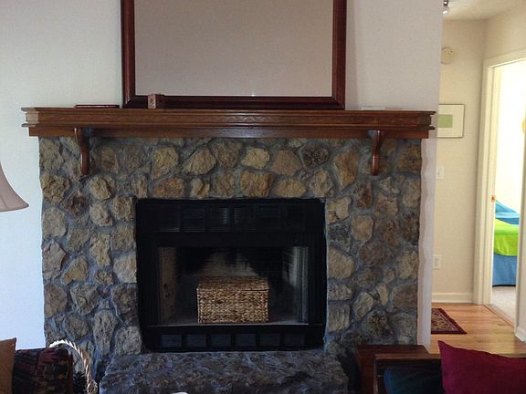 Living room fireplace