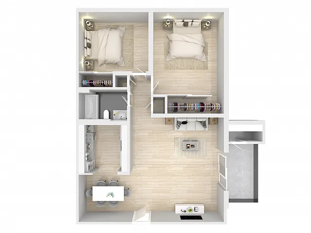 Floor plan 2x1 Up