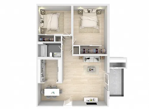 Floor plan 2x1 Up