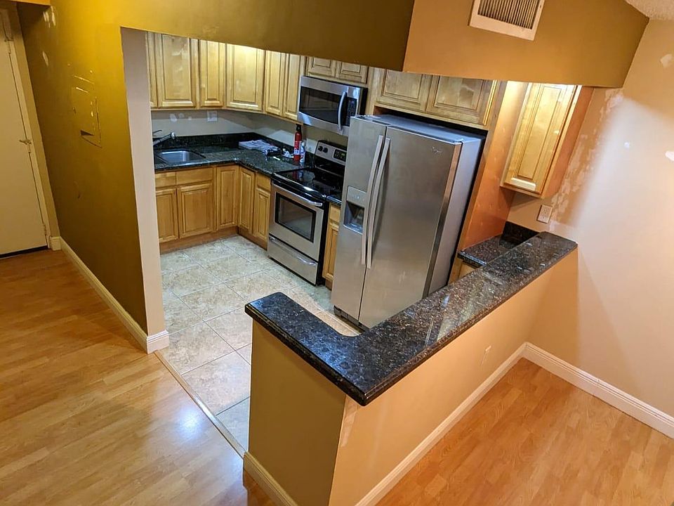 kitchen at night