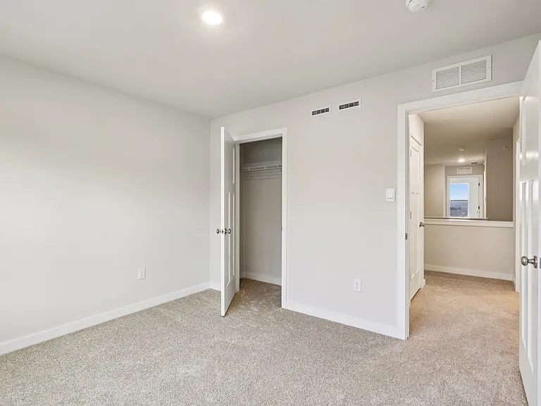 Bedroom 3 - With Dual windows, closet and LED lighting wired for ceiling fan