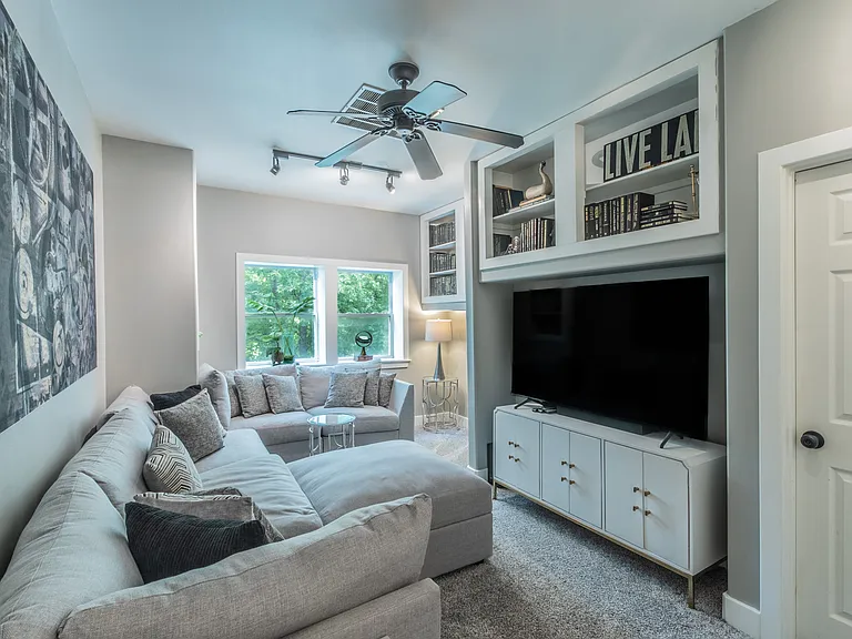 Comfortable seating and entertainment for the whole group.